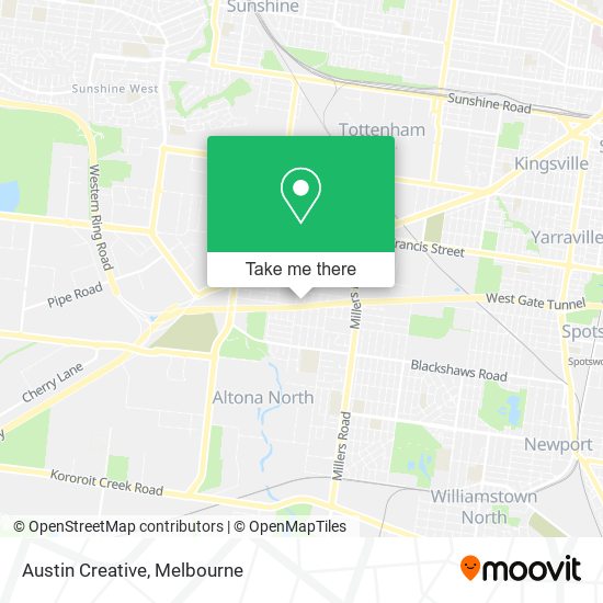 Austin Creative map