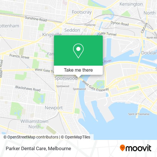 Parker Dental Care map