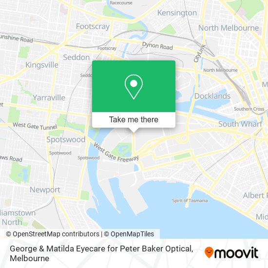 George & Matilda Eyecare for Peter Baker Optical map