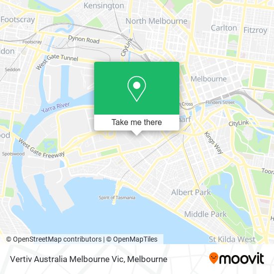 Vertiv Australia Melbourne Vic map