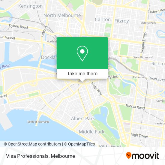 Visa Professionals map