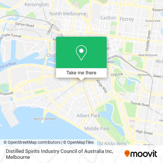 Distilled Spirits Industry Council of Australia Inc map