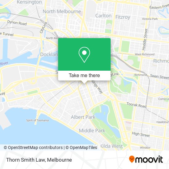 Thorn Smith Law map