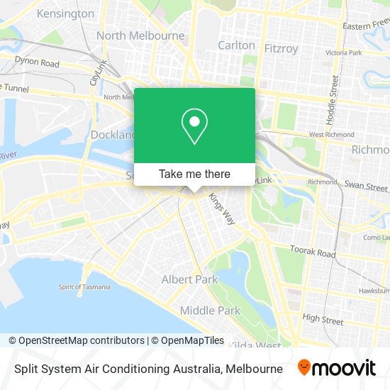 Split System Air Conditioning Australia map