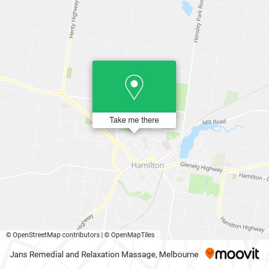 Jans Remedial and Relaxation Massage map
