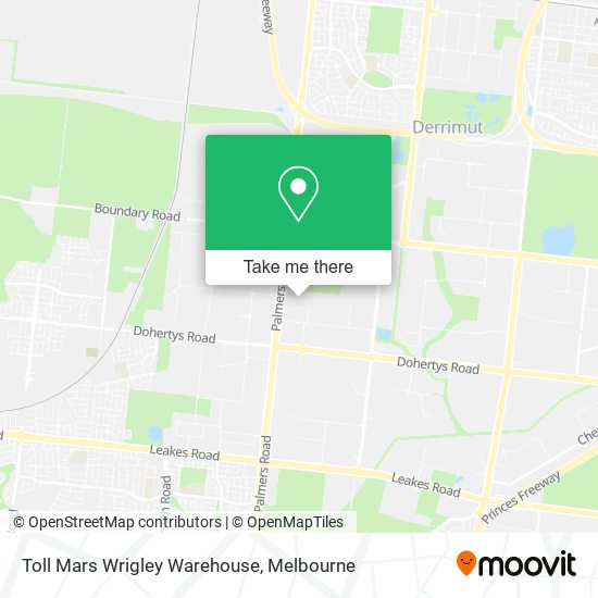 Toll Mars Wrigley Warehouse map