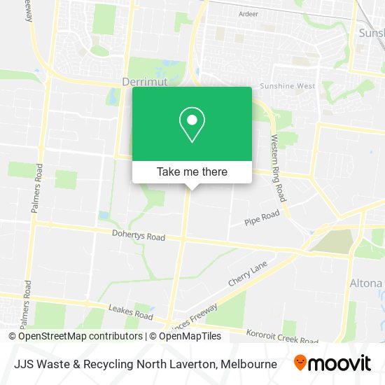 JJS Waste & Recycling North Laverton map