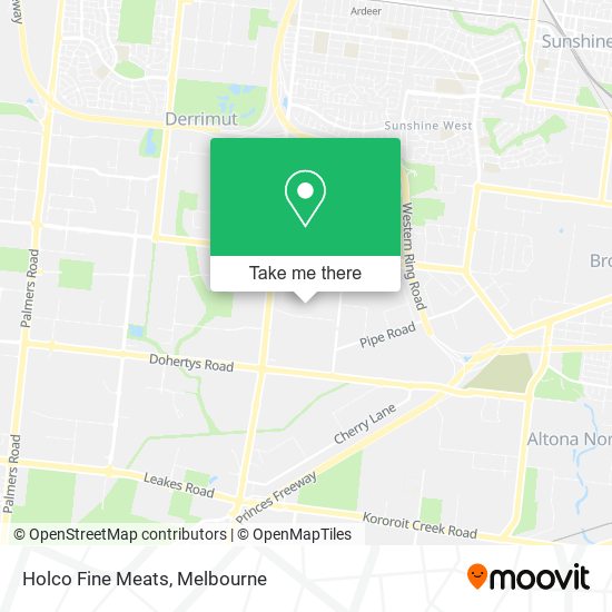 Holco Fine Meats map