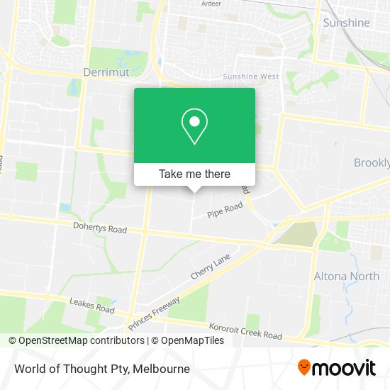 World of Thought Pty map