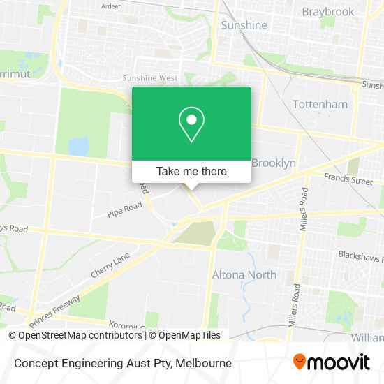Concept Engineering Aust Pty map