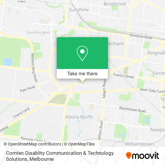 Comtec Disablity Communication & Technology Solutions map