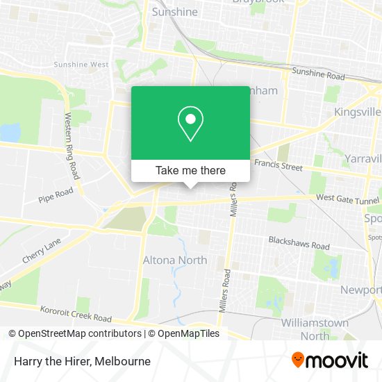 Harry the Hirer map