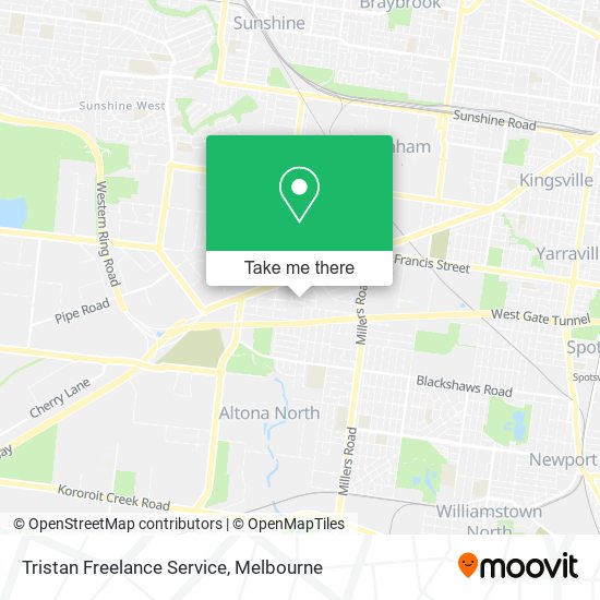 Tristan Freelance Service map