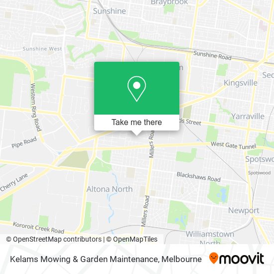 Kelams Mowing & Garden Maintenance map