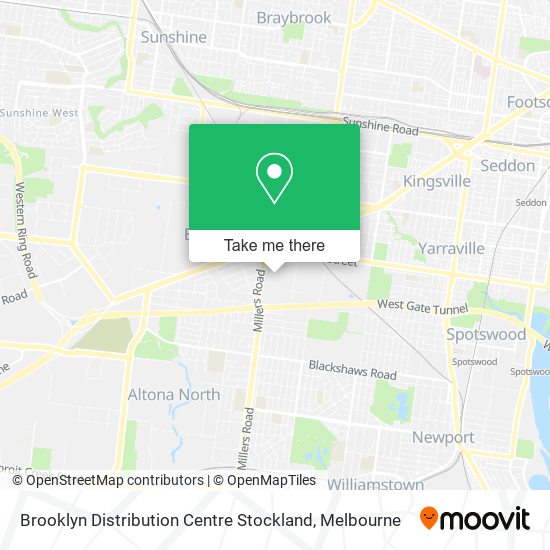 Brooklyn Distribution Centre Stockland map
