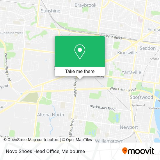 Novo Shoes Head Office map