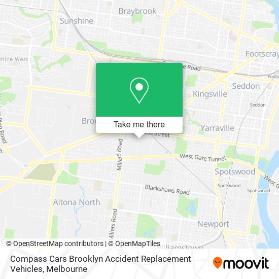 Compass Cars Brooklyn Accident Replacement Vehicles map