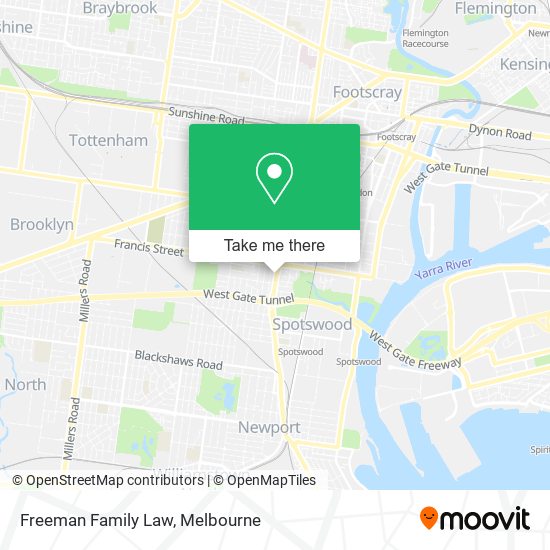 Freeman Family Law map