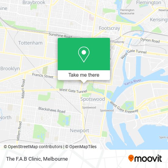 The F.A.B Clinic map