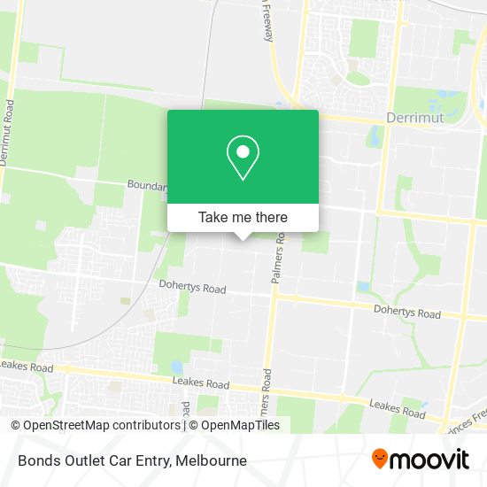 Bonds Outlet Car Entry map
