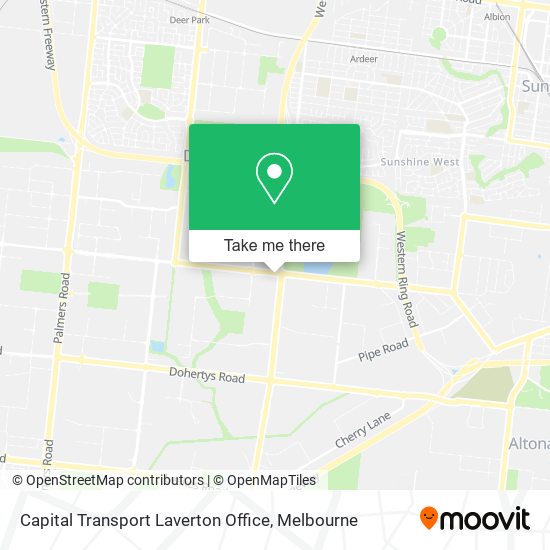 Capital Transport Laverton Office map