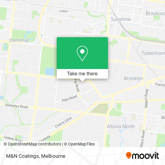M&N Coatings map