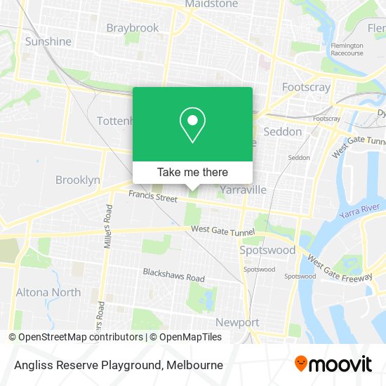 Angliss Reserve Playground map