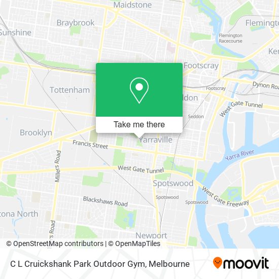 C L Cruickshank Park Outdoor Gym map