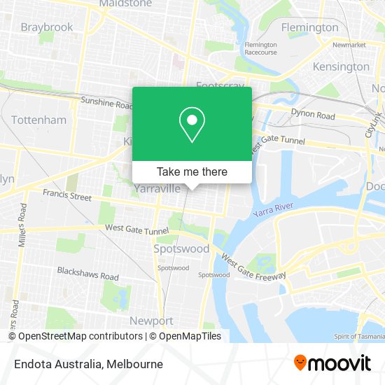 Endota Australia map