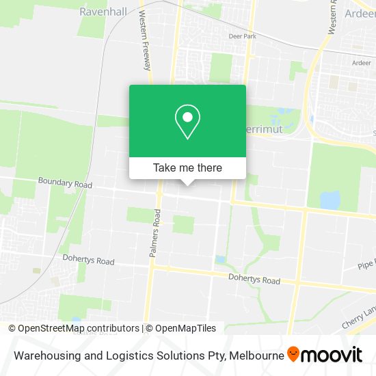Warehousing and Logistics Solutions Pty map