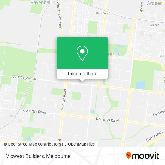 Vicwest Builders map