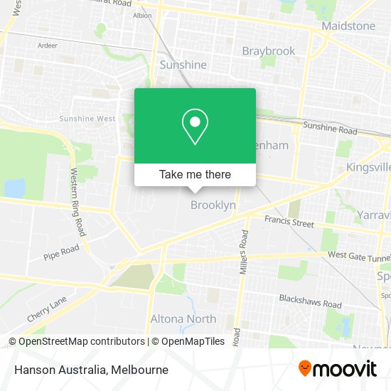 Hanson Australia map