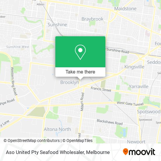 Aso United Pty Seafood Wholesaler map