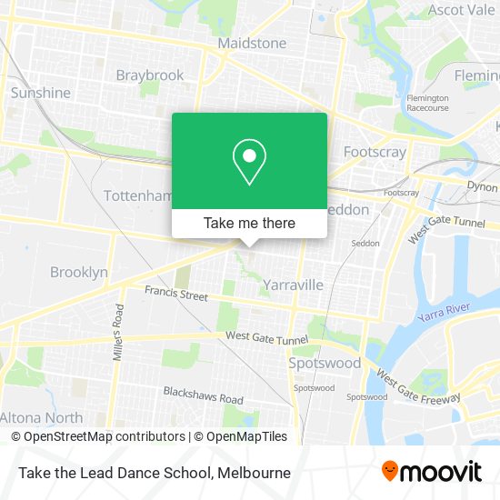 Take the Lead Dance School map