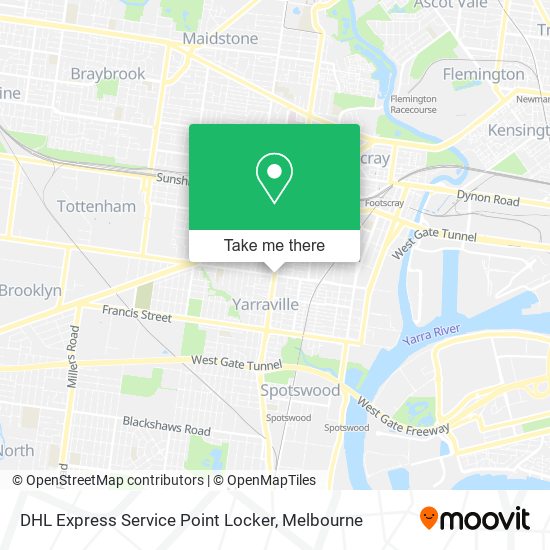 DHL Express Service Point Locker map