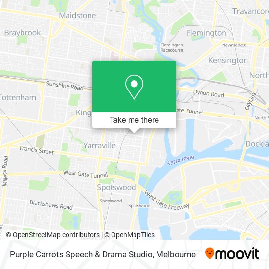 Purple Carrots Speech & Drama Studio map