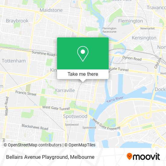 Bellairs Avenue Playground map