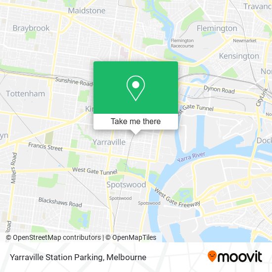 Yarraville Station Parking map
