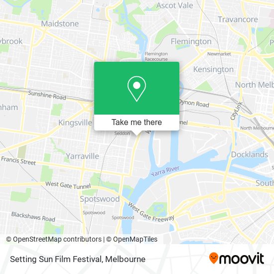 Setting Sun Film Festival map