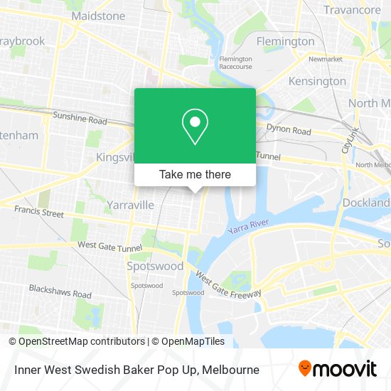 Inner West Swedish Baker Pop Up map