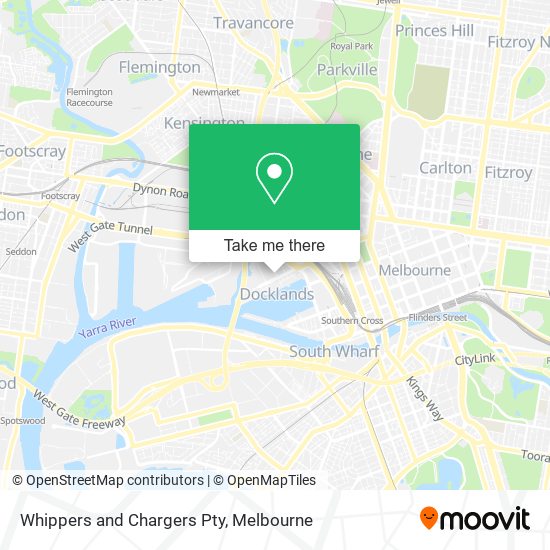Whippers and Chargers Pty map