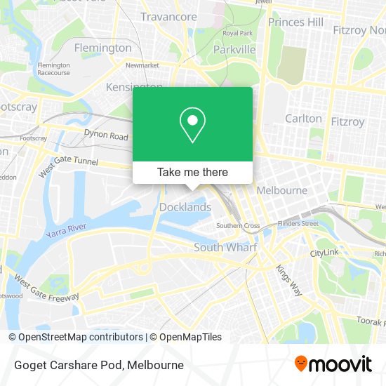 Goget Carshare Pod map
