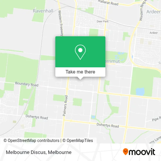 Mapa Melbourne Discus