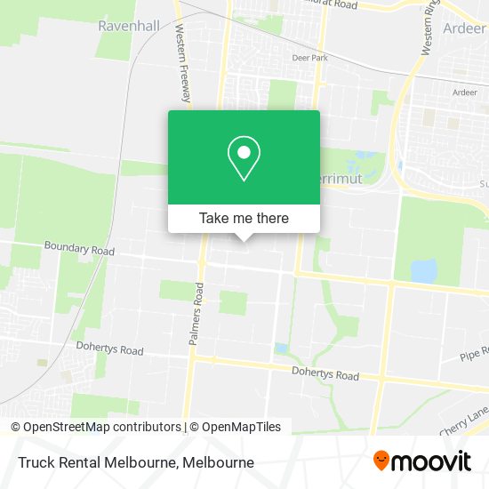 Truck Rental Melbourne map