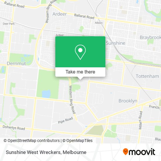 Sunshine West Wreckers map
