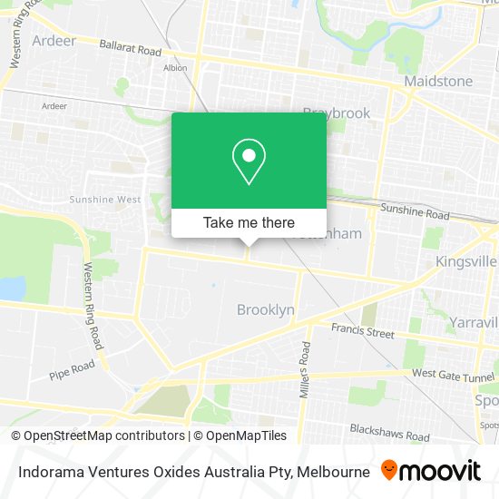 Indorama Ventures Oxides Australia Pty map