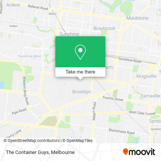 The Container Guys map