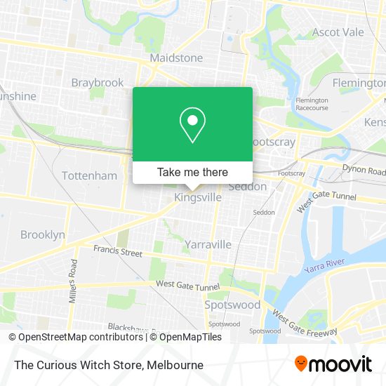 The Curious Witch Store map