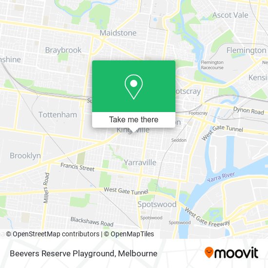 Beevers Reserve Playground map