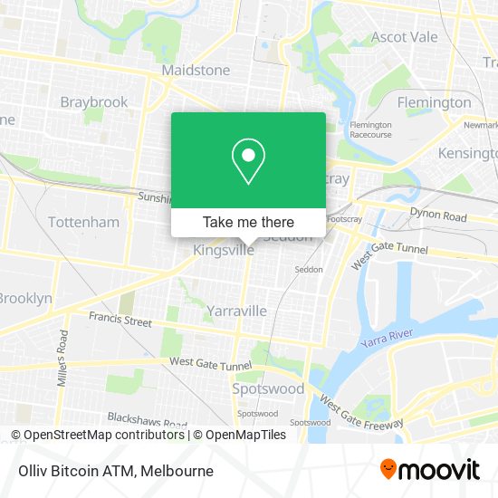 Olliv Bitcoin ATM map